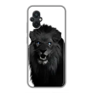 Чохли з картинкою животних Xiaomi POCO M5 (Чорний ЛЕВ)