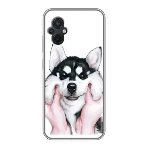 Чехол с принтом «Довольный Хаски» для Xiaomi POCO M5