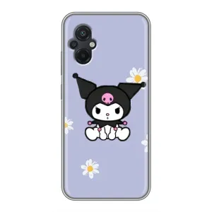 Чехол с кроликом Куроми на Xiaomi POCO M5 (Куроми в цветах)