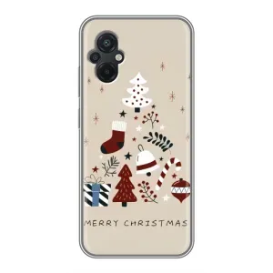 Різдвяні, Святкові Чохли для Ксяомі ПОКО М5 (Merry Christmas)
