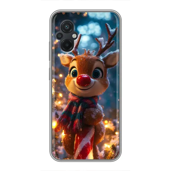 Чохол з принтом «Олень з шарфом» для Xiaomi POCO M5