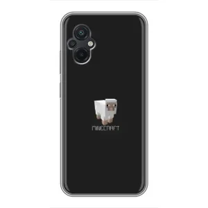 Чехол Майнкрафт на Xiaomi POCO M5 (AlphaPrint) Minecraft (Овечка Майнкрафт)