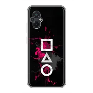 Чохол Гра в кальмара для Xiaomi POCO M5 (Символи Гра кальмара)