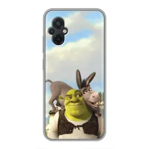 Чохол з мультфільмом Шрек на Xiaomi POCO M5 (Шрек та Осел)