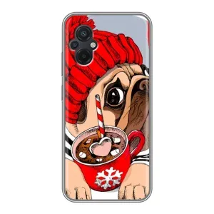 Чехол с принтом «Собачка в шапке» для Xiaomi POCO M5