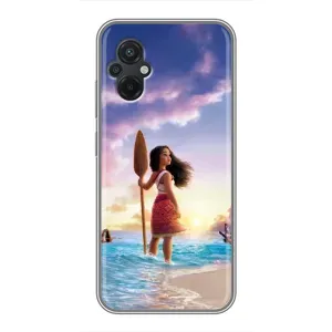 Чохол з мультфільмом Ваяна Xiaomi POCO M5 (Моана з веслом)