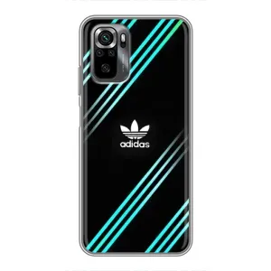 Чехлы Адидас для Xiaomi POCO M5s (AlphaPrint) (Адидас с полосами)