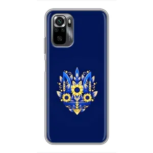 Чохли для Xiaomi POCO M5s Укр. Символіка (AlphaPrint) (Квітковий Герб)