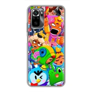 Чехол с принтом «герои Бравл Старс» для Xiaomi POCO M5s