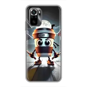 Чехол с мемом Тралалело тралала на Xiaomi POCO M5s (Капучино асасино)