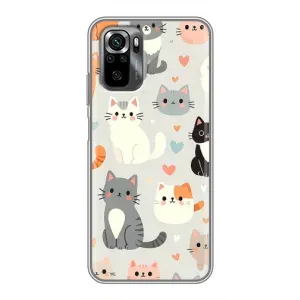 Чехол с принтом «Коллаж котов» для Xiaomi POCO M5s