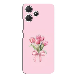 Чохол з розовим принтом для Xiaomi POCO M6 Pro (5G) (Букет квітів)