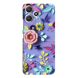 Чехлы с Цветами для Xiaomi POCO M6 Pro (5G) (VPrint) (Цветочный дизайн)