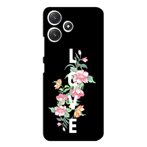 Чехол с принтом «Цветы LOVE» для Xiaomi POCO M6 Pro (5G)