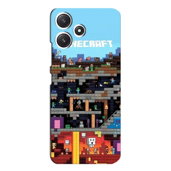 Чохол з принтом «фон Minecraft» для Xiaomi POCO M6 Pro (5G)