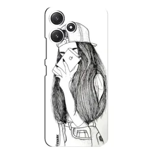 Чохол з друком для Xiaomi POCO M6 Pro (5G) - (Мода) (AlphaPrint) (Фото дівчини)
