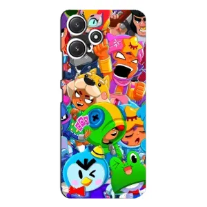 Чехлы Brawl Stars для Xiaomi POCO M6 Pro (5G) (AlphaPrint) (Герої Бравл Старс)