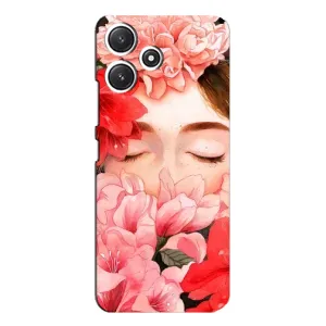 Чехлы (ART) Цветы на Xiaomi POCO M6 Pro (5G) (VPrint) (Глаза в цветах)