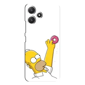 Чjхол з Сімпсонами для Xiaomi POCO M6 Pro (5G) (VPrint) (Гомер з пончиком)