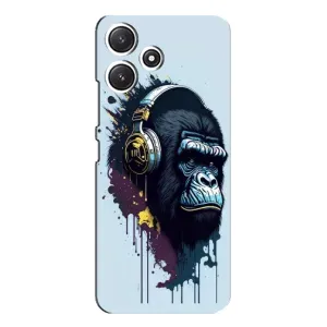 Чохол з Мавпами Xiaomi POCO M6 Pro (5G) - (AlphaPrint) (Горила в навушниках)