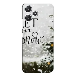 Новорічні, Святкові Чохли для Xiaomi POCO M6 Pro (5G) - 2024 год (Let it snow)