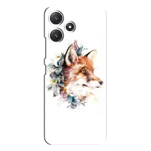 Чохли з картинкою Лисичка для Xiaomi POCO M6 Pro (5G) (VPrint) (Лиса в квітах)