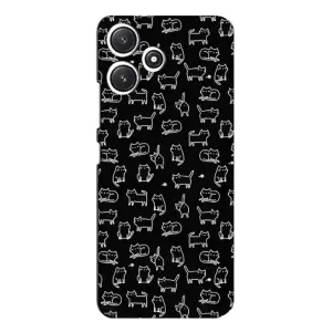 Чохол з принтом для Xiaomi POCO M6 Pro (5G) (AlphaPrint) Модні коти (Маленькі котики)