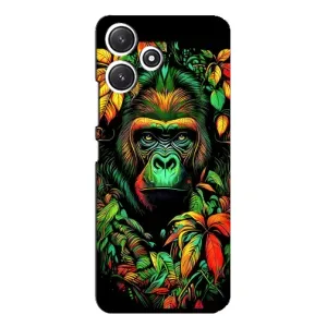 Чохол з Мавпами Xiaomi POCO M6 Pro (5G) - (AlphaPrint) (Мавпа в квітах)