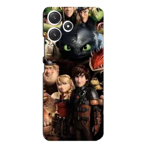 Чохол як приборкати дракона на Xiaomi POCO M6 Pro (5G) (Персонажі дракона)
