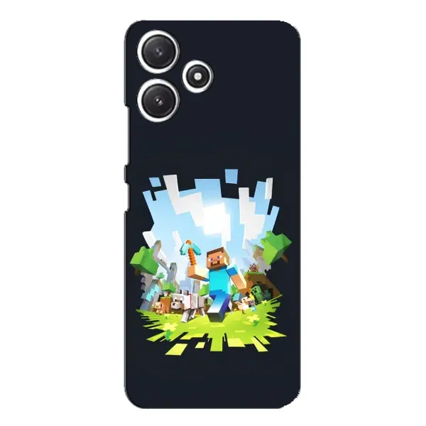 Чохол з принтом «персонажі Minecraft» для Xiaomi POCO M6 Pro (5G)