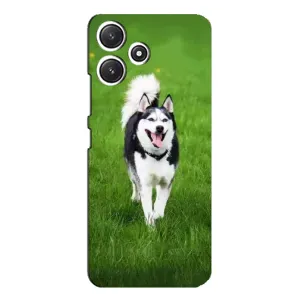 Чохол з Хаскі Xiaomi POCO M6 Pro (5G) - (AlphaPrint) (Радісний Хаскі)