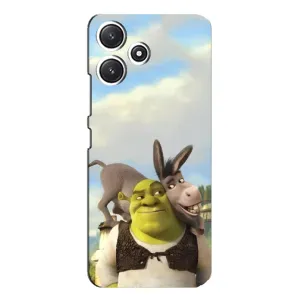 Чохол з мультфільмом Шрек на Xiaomi POCO M6 Pro (5G) (Шрек та Осел)