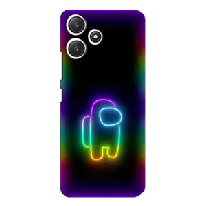 Чехол Амонг Ас для Xiaomi POCO M6 Pro (5G) (AlphaPrint) (Яркий скин)