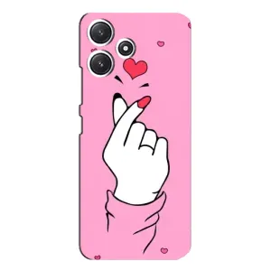 Чохол з принтом для Xiaomi POCO M6 Pro (5G) (AlphaPrint - Знак сердечка) (Знак Love)