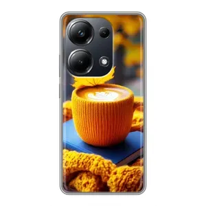 Чехол с принтом «Кофе на желтом пледе» для Xiaomi POCO M6 Pro