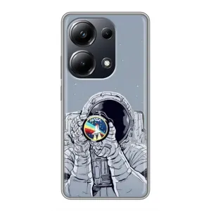 Чехол NASA для Xiaomi POCO M6 Pro (AlphaPrint) (Космонавт фото)
