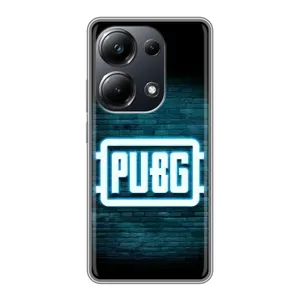 Чехол PUBG для Поко М6 Про (AlphaPrint) (Лого PUBG)