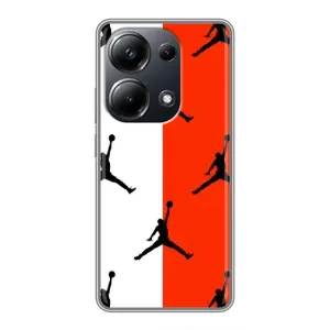 Чехлы для Xiaomi POCO M6 Pro - с картинкой JORDAN (AlphaPrint) (Лого Джордан)