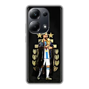 Чехлы для Xiaomi POCO M6 Pro (Leo чемпион) (AlphaPrint) (Месси Король)