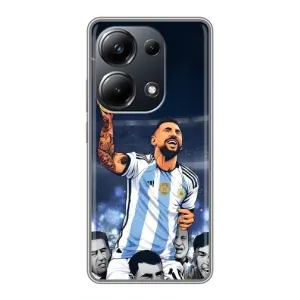 Чехлы для Xiaomi POCO M6 Pro (Leo чемпион) (AlphaPrint) (Месси с кубком)