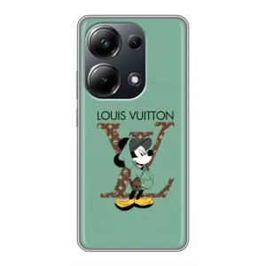 Чехлы Луи Витон для Xiaomi POCO M6 Pro (AlphaPrint - LOUIS VUITTON) (Микки Маус LV)