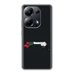 Чехлы (ART) Цветы на Xiaomi POCO M6 Pro (VPrint) (Неожиданные цветы)