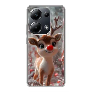 Яркий чехол для Xiaomi POCO M6 Pro с Зимними Оленятами