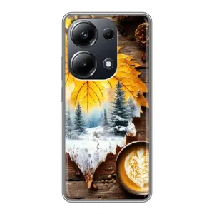 Чехол с принтом «Осенне-зимний кофе» для Xiaomi POCO M6 Pro
