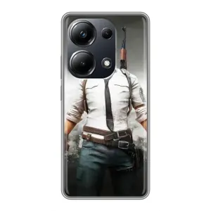 Чехол PUBG для Поко М6 Про (AlphaPrint) (Пабг мен)