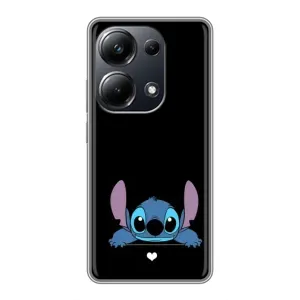 Чехол с принтом Стич на Xiaomi POCO M6 Pro (Стич на черном)