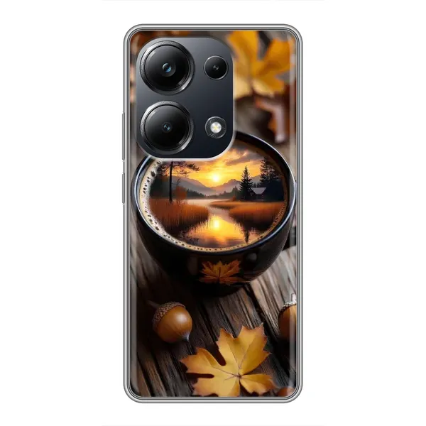 Чехол с принтом «Темный кофе» для Xiaomi POCO M6 Pro