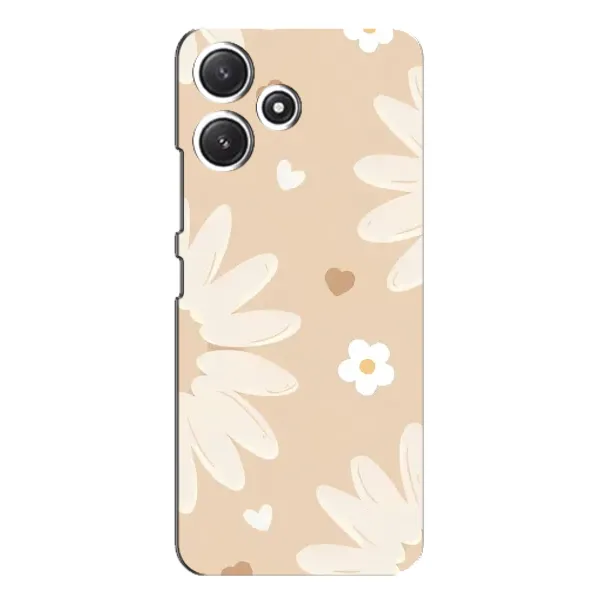 Чехол с принтом «Бежевые цветы» для Xiaomi POCO M6