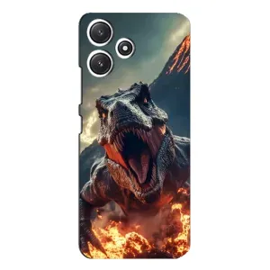 Чохол з принтом «Вогняний динозавр» для Xiaomi POCO M6