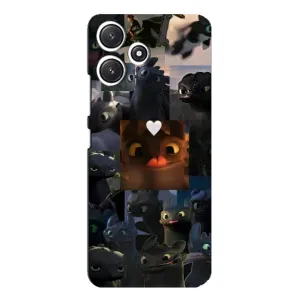 Чехол как приручить дракона на Xiaomi POCO M6 (Дракон коллаж)